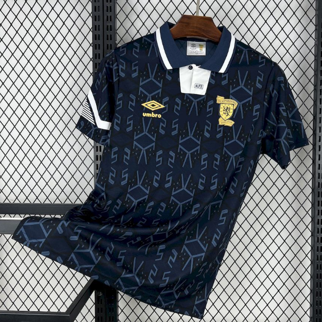 1992-93 Scotland Retro Home Soccer Jersey Shirt